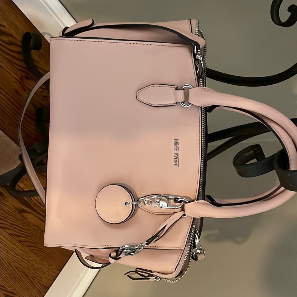 Nine West Pink Crossbody Bag with Adjustable Strap